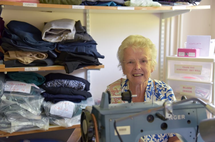 Helen McDermaid, the seamstress for Williton Hospital, has celebrated her 80th birthday