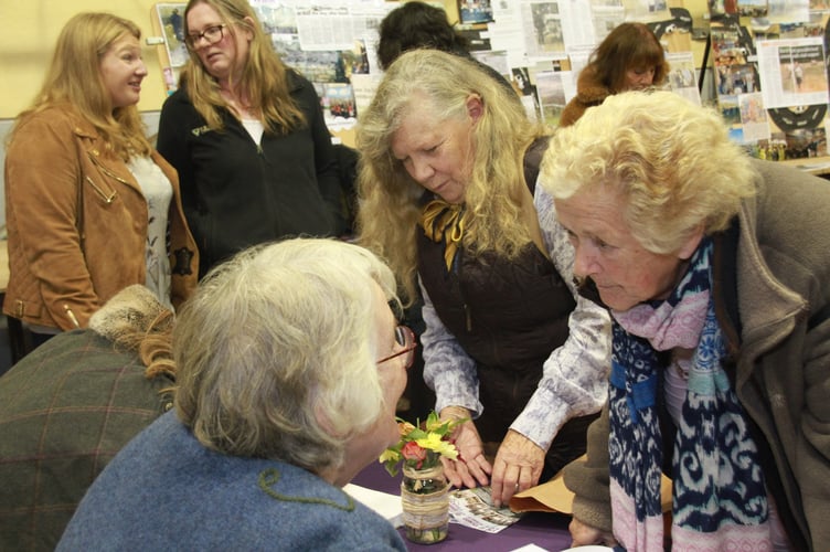 Victoria and Eleanor sign copies of Exmoor Farms: A Year on the Moor (Photo: George Ody)