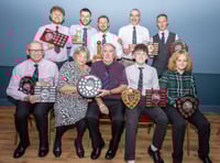 Player awards at Over Stowey CC's annual presentation evening