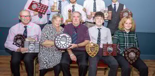Player awards at Over Stowey CC's annual presentation evening