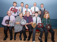 Player awards at Over Stowey CC's annual presentation evening