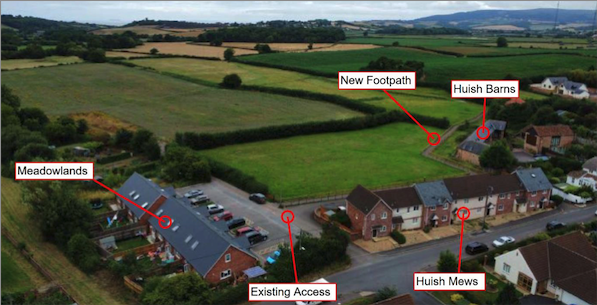 Key points of a proposed housing development in Washford. IMAGE: Polden Planning Ltd.