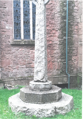 The war memorial which stands in the churchyard of St Andrew's Church, Wiveliscombe. PHOTO: WTC.