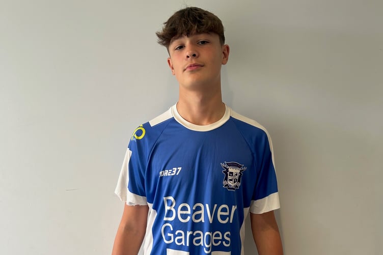 Minehead's Man of the match Reiss Harrison
