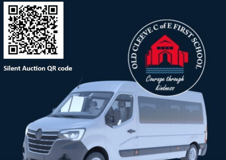 Old Cleeve Church of England First School will host an online silent auction from to November 10-17 to raise vital funds to reach the £20,000 target needed to purchase a school minibus.