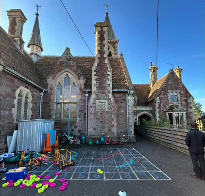 A view of Stogursey Primary School with the residential property causing concern to the right. PHOTO: Eleven 10 Architecture.