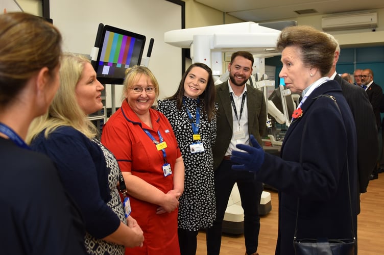 Princess Anne visiting Musgrove Park Hospital