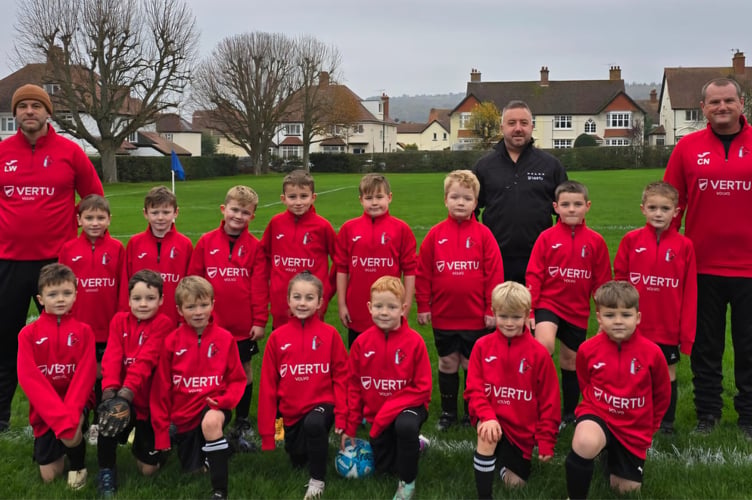 Watchet Knights Under 8s line-up