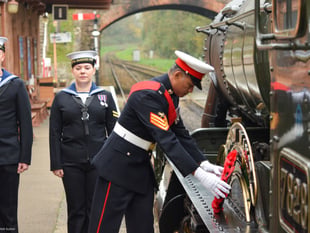 Heritage railway trust holds act of Remembrance