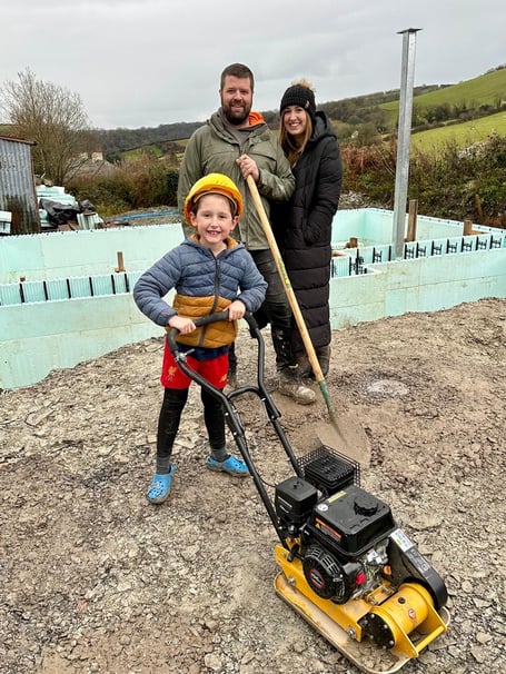 An Exmoor Young Voices pilot self-build project in Winsford, supported by Lendology. PHOTO: EYV.