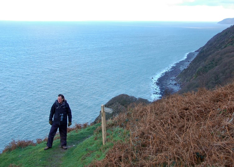 Martin Hesp on a coastal walk (Photo: Martin Hesp)