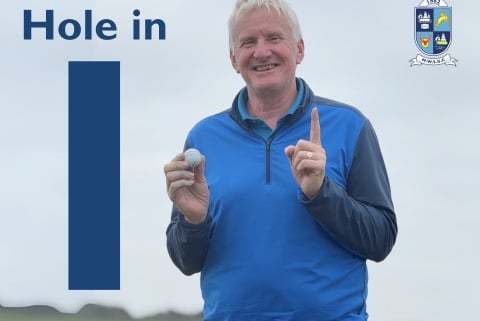 Martin Hole celebrates at Minehead