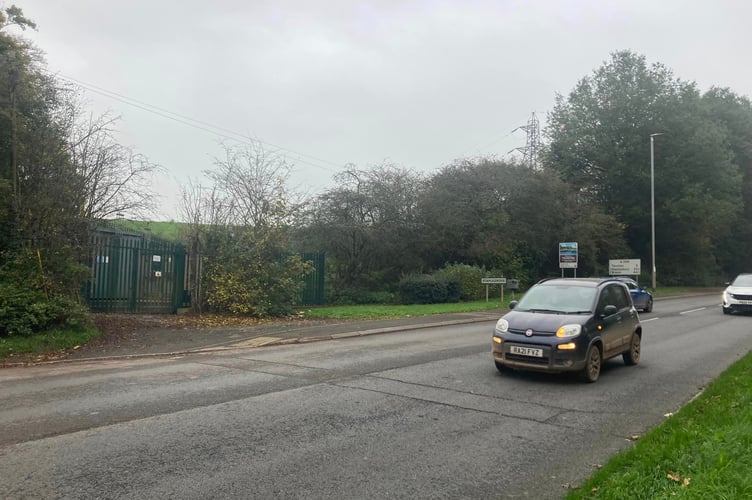 Planned site of the Staplegrove West access road on the A358 Staplegrove Road in Taunton (Photo: Daniel Mumby)