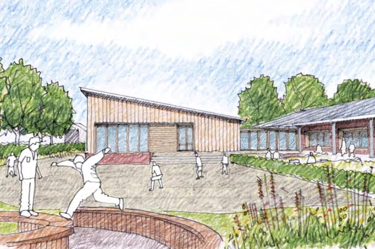 Artist's impression of new primary school within the Staplegrove urban extension in Taunton (Image: Origin3)
