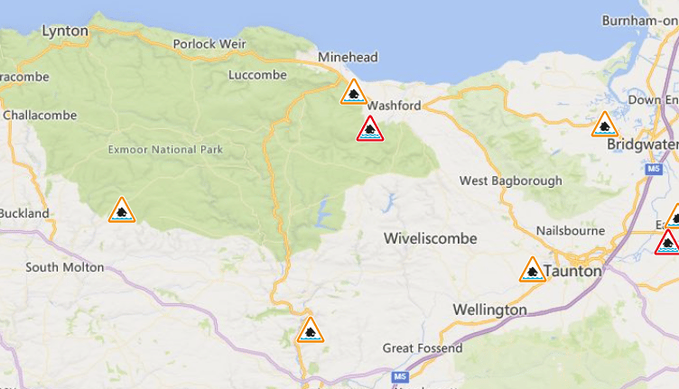 Flood warnings continue today across the South West