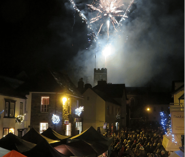 Fireworks will light up the sky over Dulverton on Sunday evening.