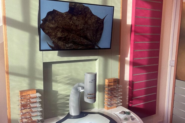 One of the displays in the new National Park Centre in Dulverton.