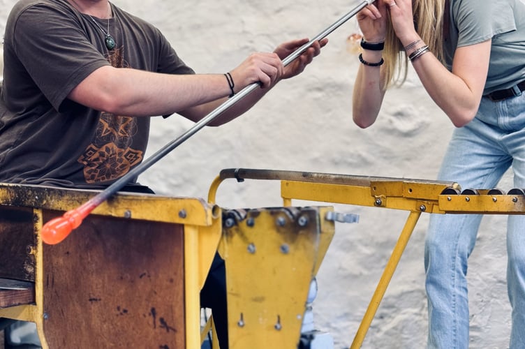 The art of glassblowing will be demonstrated by Ashmore Art Glass during Dunster Winter Festival.
