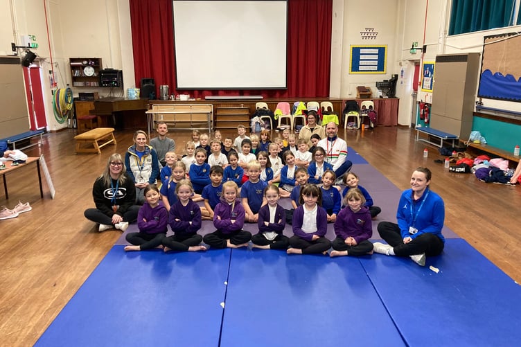 The whole group who took part in the event