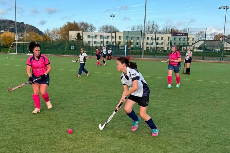 Player of the Match Kate Lancaster in action