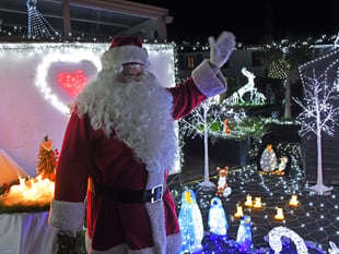 Town's charity Christmas lights trail opens