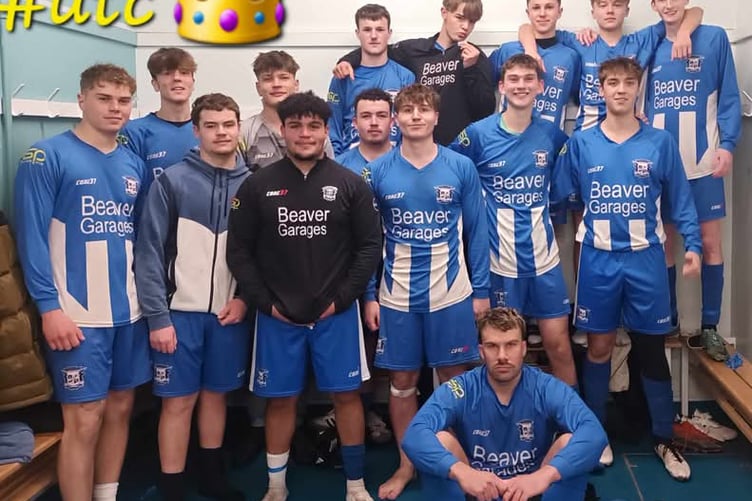 Minehead Colts - after their Gardner Cup victory