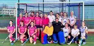 Minehead Ladies play pre-Christmas inter-club hockey match 