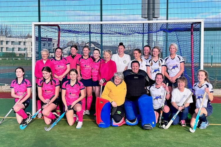 Minehead Ladies face the camera