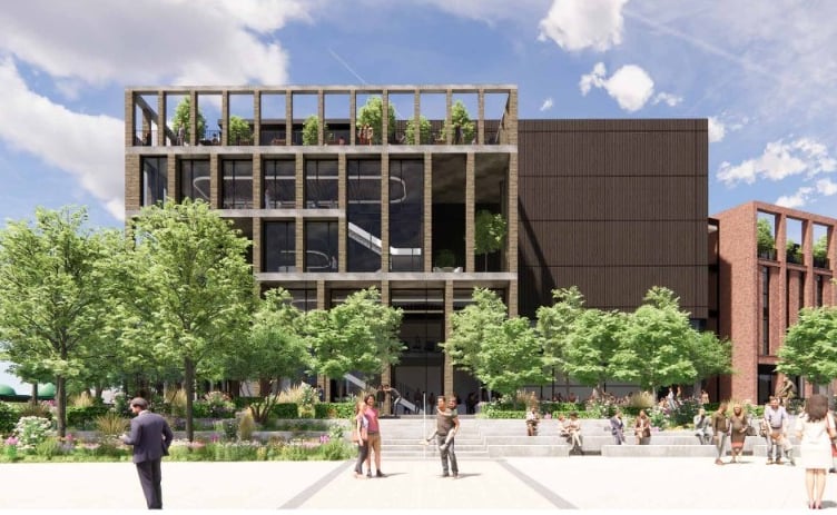Artist's impression of a multi-purpose venue within the Firepool site in Taunton (Photo: AHR Architects)