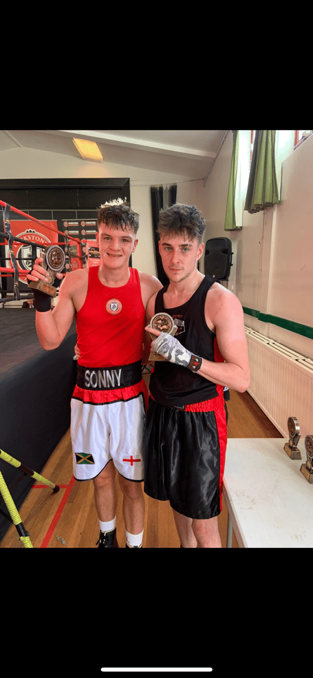 Watchet's Lenny Morris and an opponent