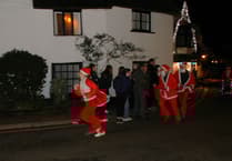 Porlock hosts music and entertainment and dashing Santas as festive season continues