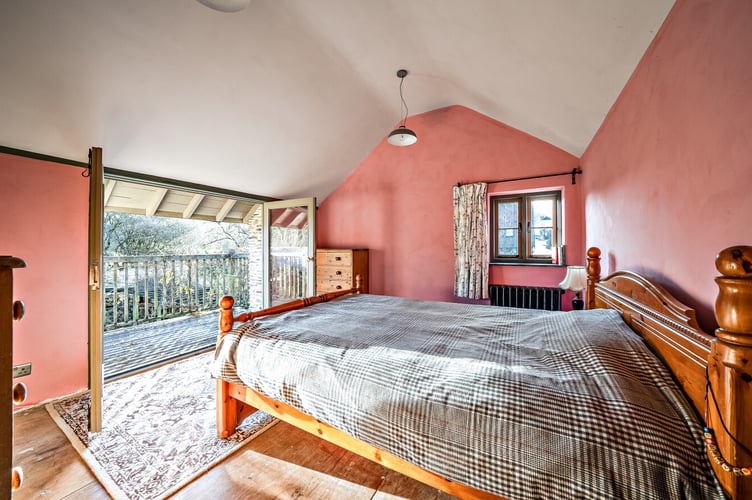 Bedroom with balcony