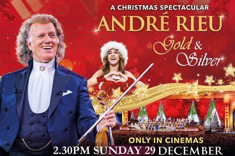André Rieu's 'Gold and Silver' concert is being screened at the Regal Theatre, Minehead.