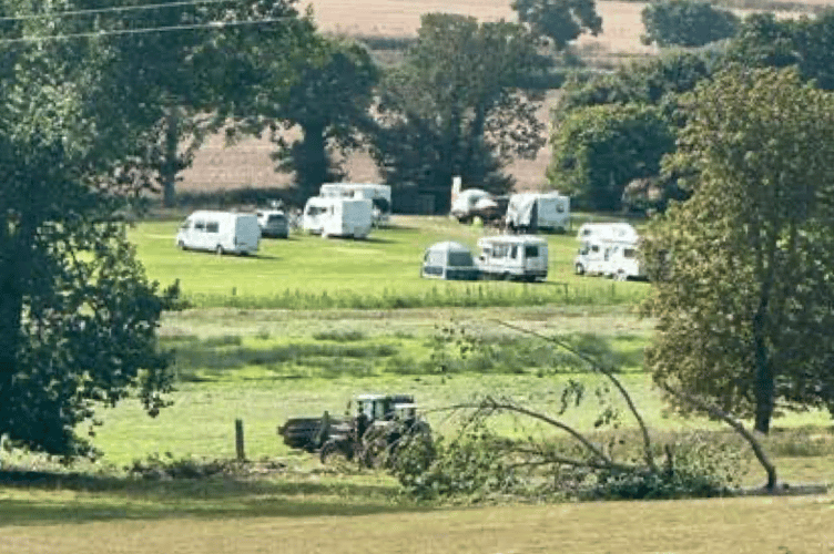 A view of Home Farm caravan site, Blue Anchor. PHOTO: Margaret Smith.