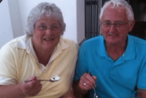The late Robert Shopland with his wife Rosemarie.