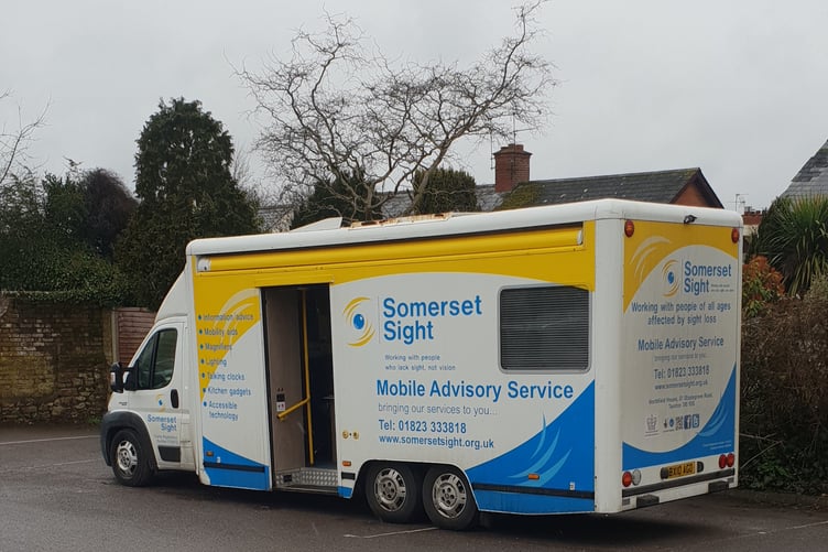 Somerset Sight's mobile advisory service regularly visits communities across the West Somerset and Wellington areas.