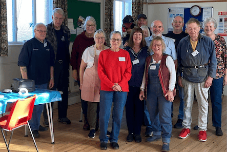 Some of Minehead Repair Cafe's volunteer repairers.