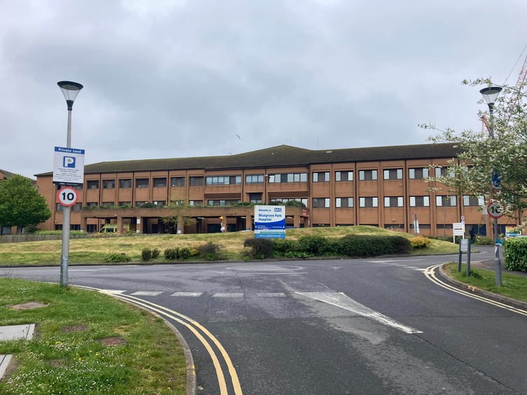Musgrove Park Hospital, seen from Parkfield Drive in Taunton (Photo: Daniel Mumby)