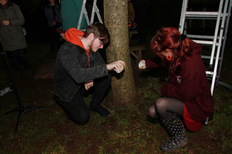 The Carhampton Wassail underway