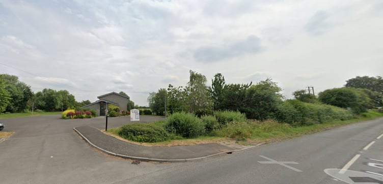 Planned site of 20 homes on the B3141 Church Road near East Huntspill Village Hall (Image: Google Maps)