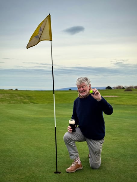 Nigel Moore - holed in one at the par 3 at Minehead