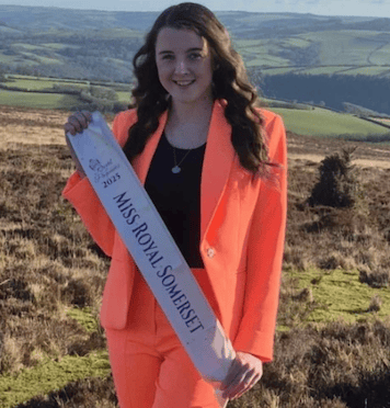 Chloe Roberts, who has died shortly after becoming 'Miss Royal Somerset'.