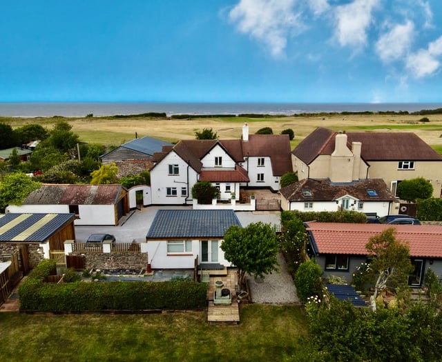 West Somerset seaside property near golf course on market for £700,000