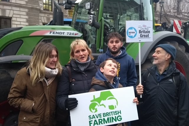 Reform UK West Somerset branch secretary Paul Chandler and his wife Rachel joined farmers protesting in London this week.