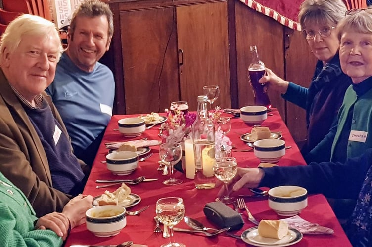 The Christians Together in Minehead gathered for a meal on Saturday, January 25 