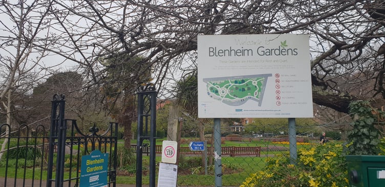 Blenheim Gardens in the centrepiece of a transfer of Somerset Council assets to Minehead Town Council ownership from April 1.
