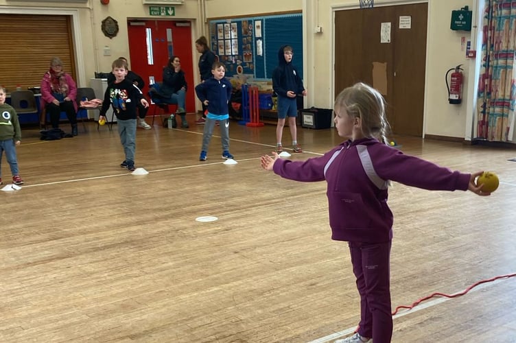 Children in the gymnasium
