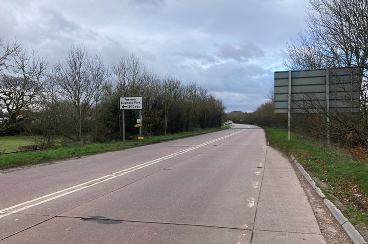 The A38 Chelston link road (aka the 'concrete carriageway') between Wellington and junction 26 of the M5 (Photo: Daniel Mumby)