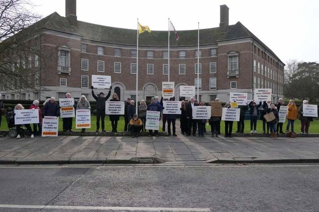 Decision on plans for 300 homes in Taunton delayed amid protest