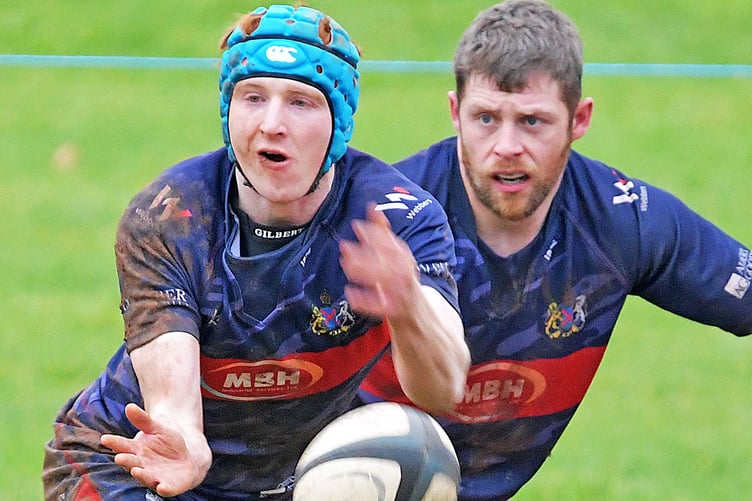 Tom Pike - a try scorer for Wiveliscombe